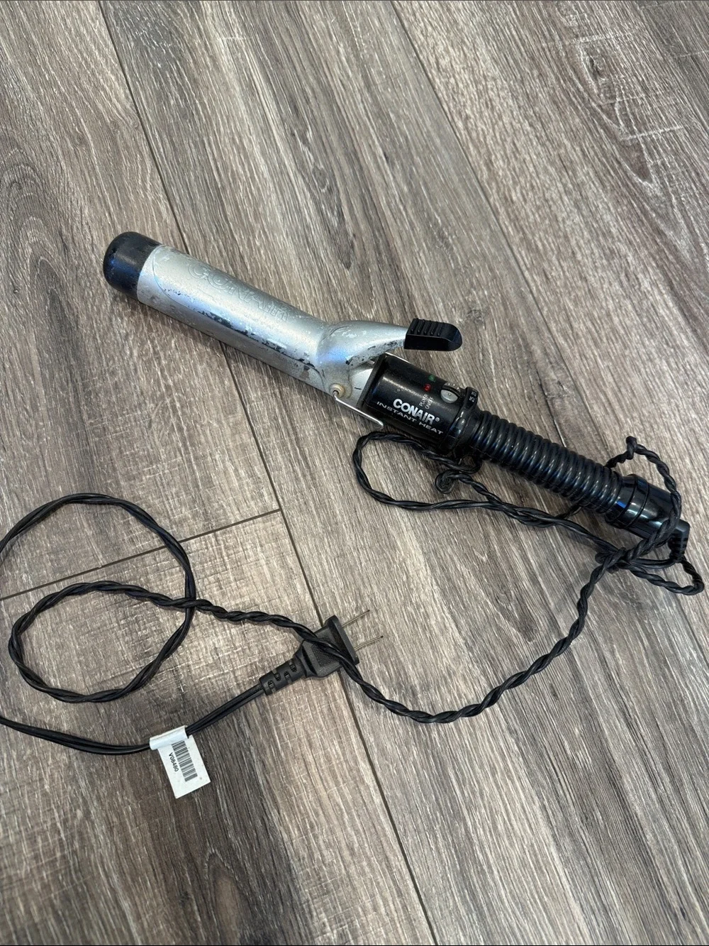 Conair Silver Black Curling Iron